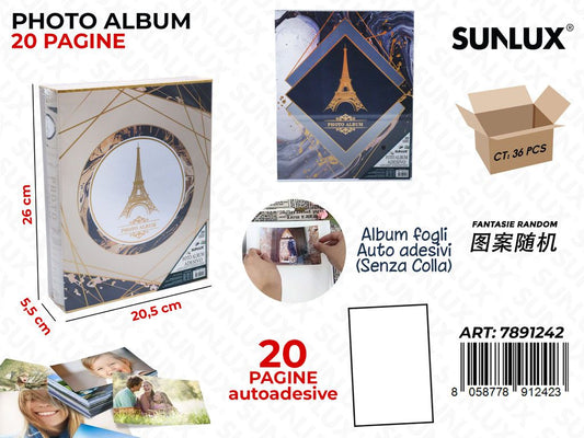 Sunlux Album Foto 20PAG. Adv Ass. 20.5*5.5*26CM