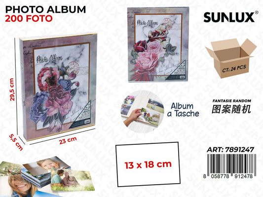 Sunlux Album Foto a Tasche Ass. 200F. 23*5.5*29.5CM