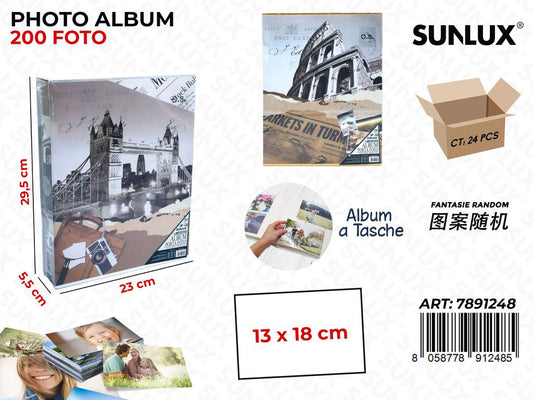 Sunlux Album Foto a Tasche Ass. 200F. 23*5.5*29.5CM