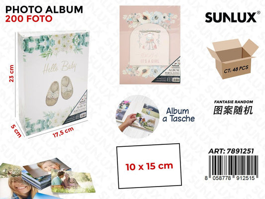 Sunlux Album Foto a Tasche Ass. 200F. 23*17.5*5CM