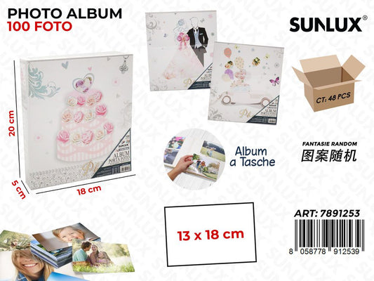 Sunlux Album Foto a Tasche Ass. 100F. 20*18*5CM