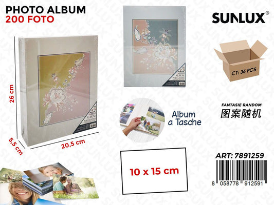 Sunlux Album Foto a Tasche Ass. 200F. 26*20.5*5.5CM