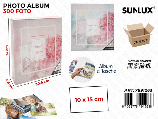 Sunlux Album Foto a Tasche Ass. 300F. 34*30.5*5.5CM
