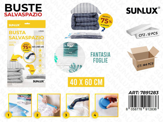 BUSTA SALVASPAZIO FOGLIA 40*60CM /PZ DA 12**