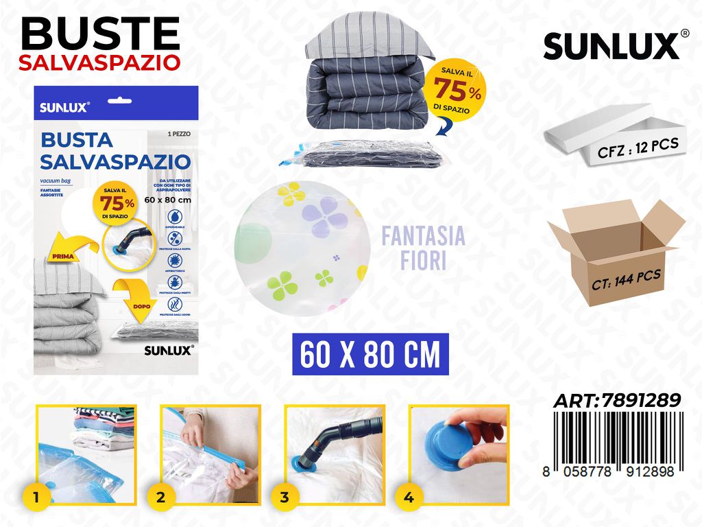 Sunlux Busta Salvaspazio Fiori 60*80CM