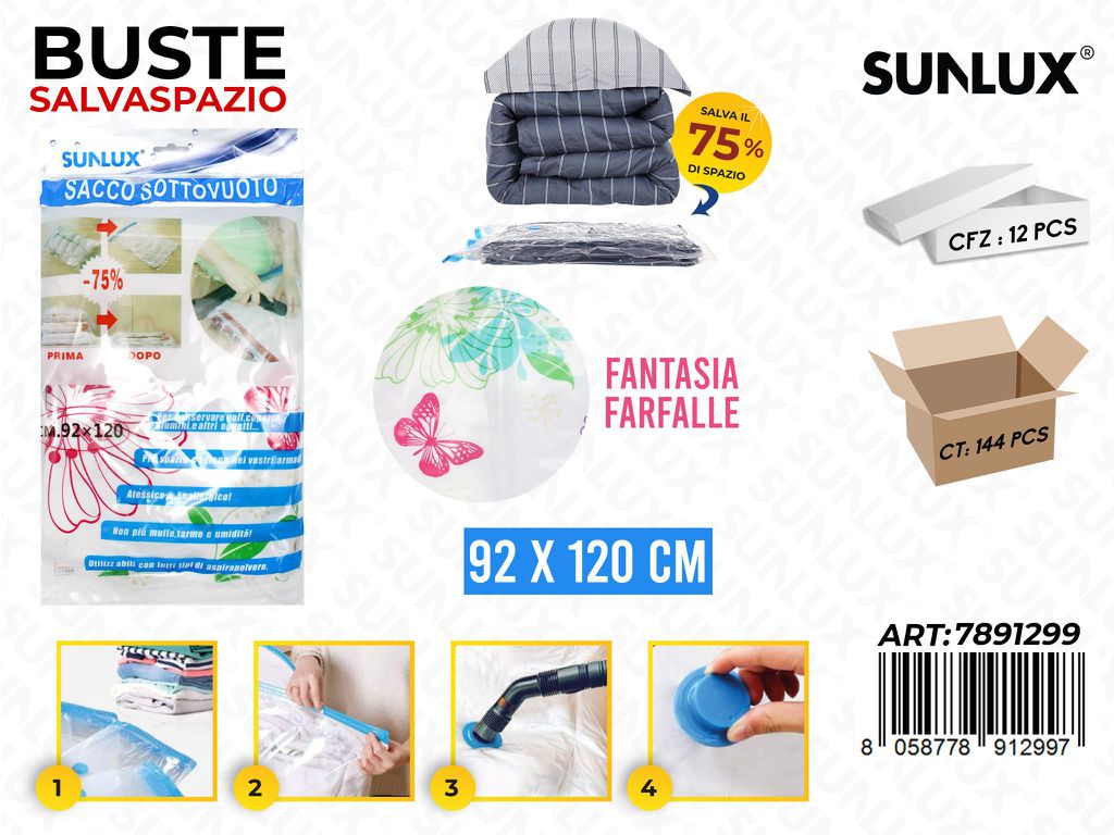 Sunlux Busta Salvaspazio Farfalle 92*120CM