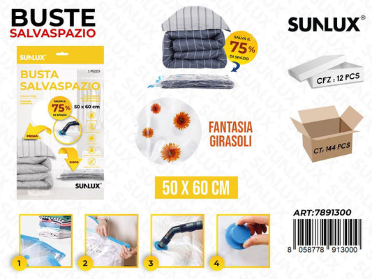 Sunlux Buste Salvaspazio Girasoli 50*60CM