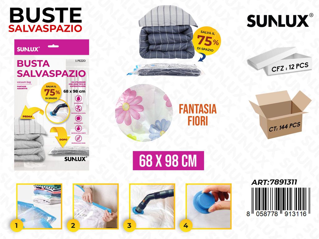 Sunlux Busta Salvaspazio Fiori 68*98CM