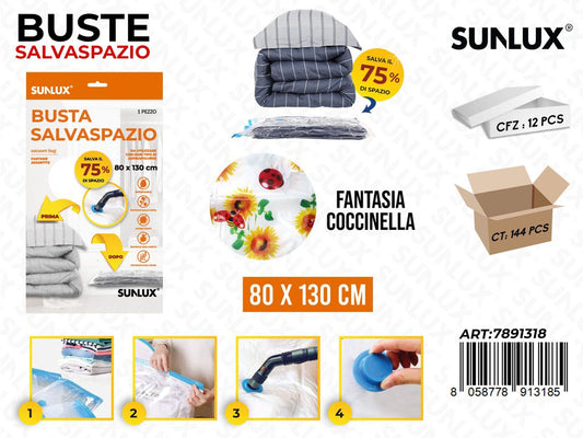 Sunlux Buste Sottovuoto Coccinella 80*130CM