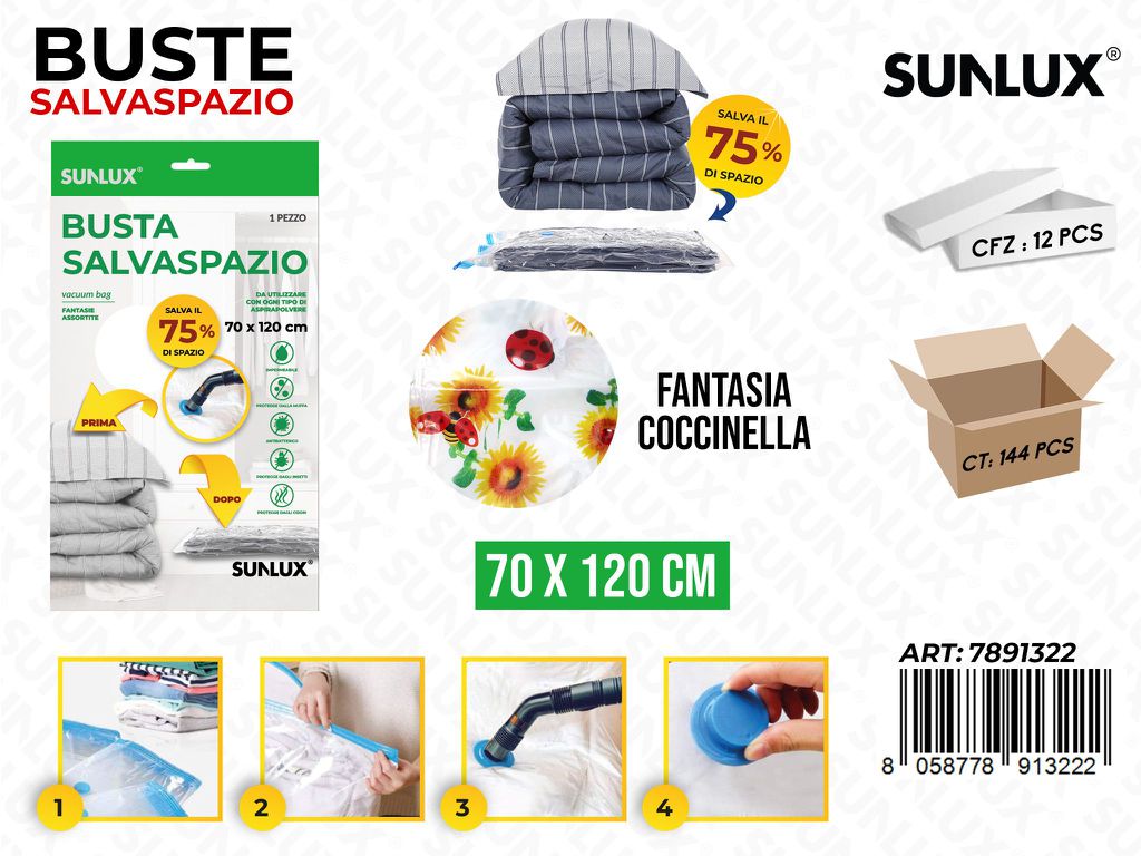 Sunlux Busta Salvaspazio Coccinella 70*120CM