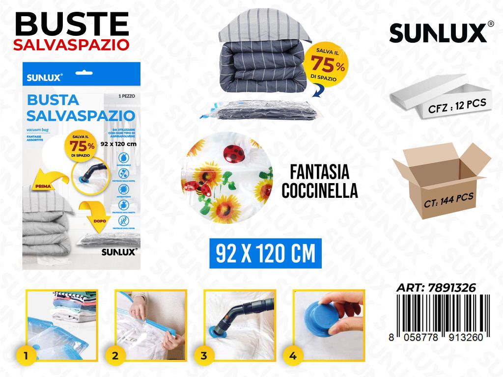 Sunlux Busta Salvaspazio Coccinella 92*120 Cm