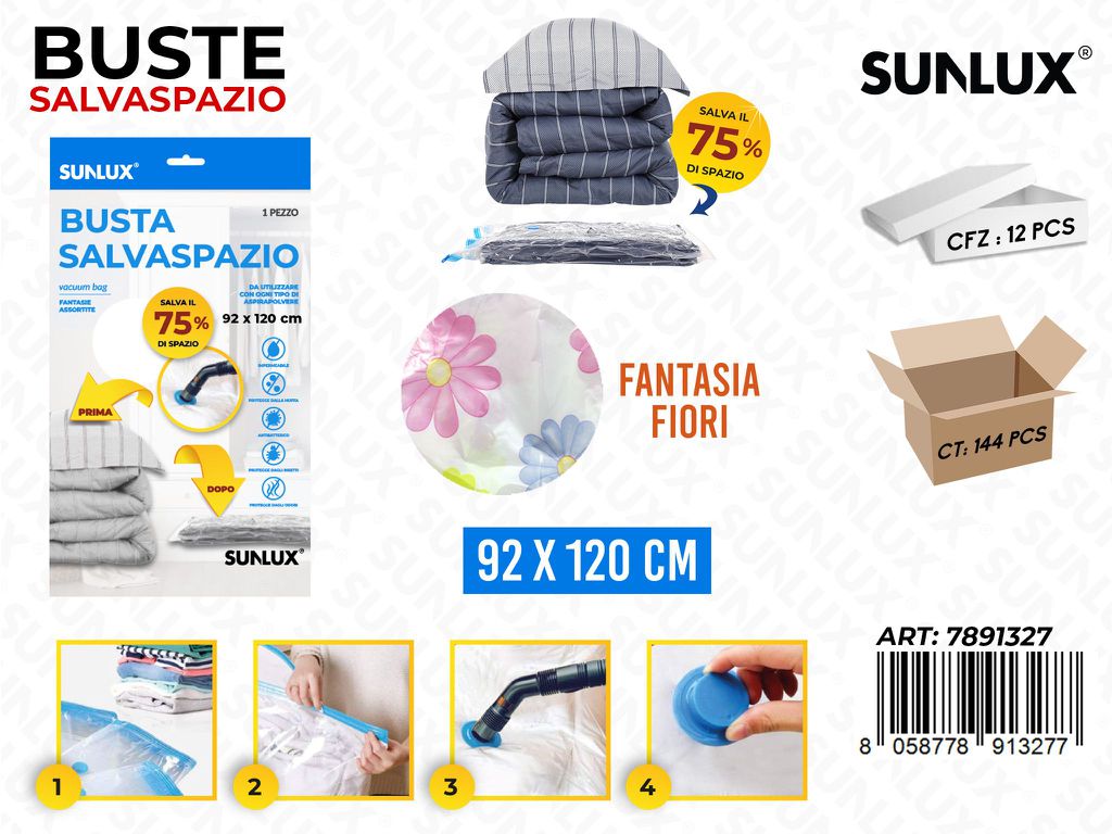 Sunlux Busta Salvaspazio Fiori 92*120 Cm