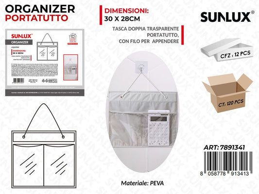 Organizer P.tutto Trasp. 2TASCHE 30*28CM