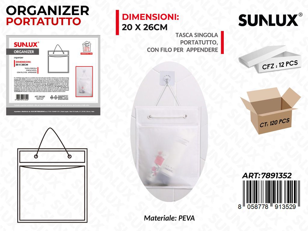 Organizer P.tutto Opaco 1TASCA 20*26CM
