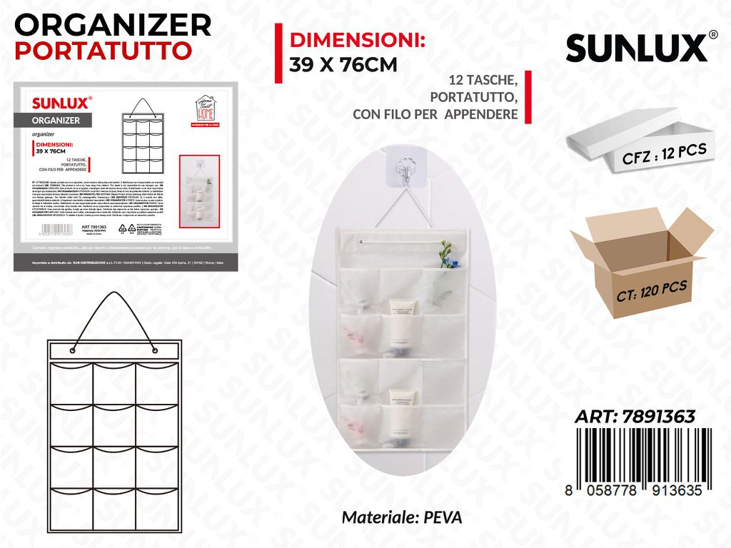 Organizer P.tutto Opaco 12TASCHE 39*76CM