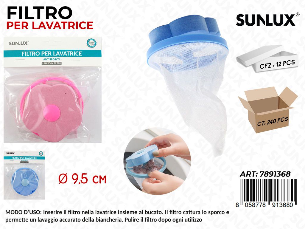Filtro per Lavatrice Antisporco Ass. D.9.5CM