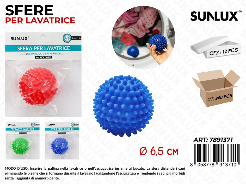 Sfere Lavatrice Per Bucato Ass. D.6.5Cm