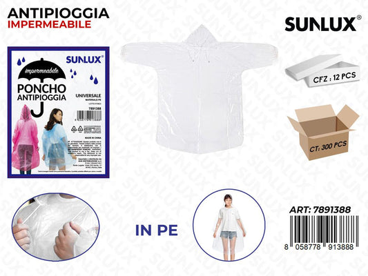 Sunlux Antipioggia Imperm. Trasp. in Pe / Pz da 12