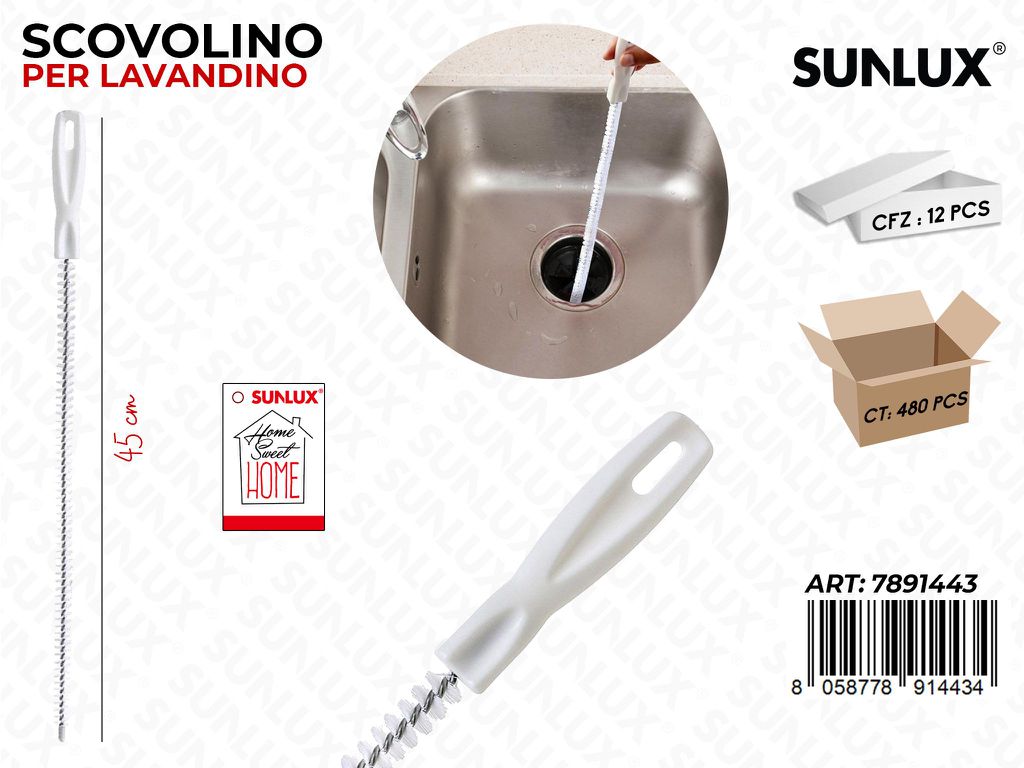 Sunlux Scovolino per Lavandino 45CM