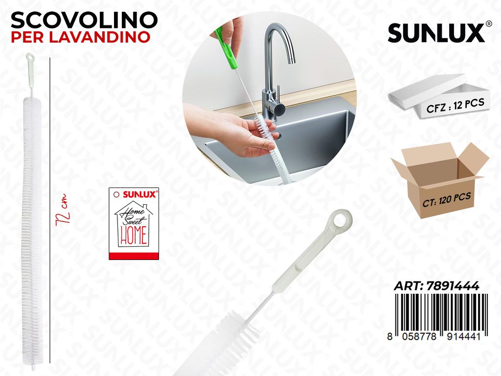 Sunlux Scovolino per Lavandino 72CM