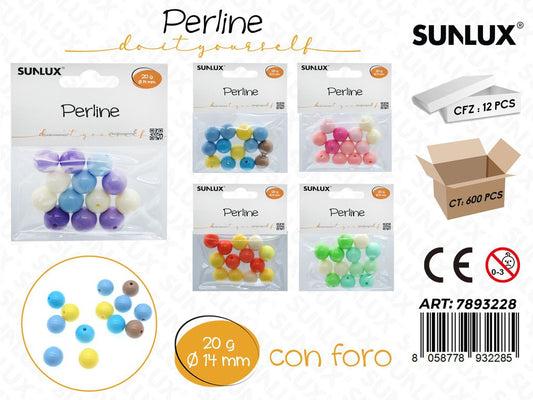 Sunlux Perline Forate Ass. 20G D.14MM