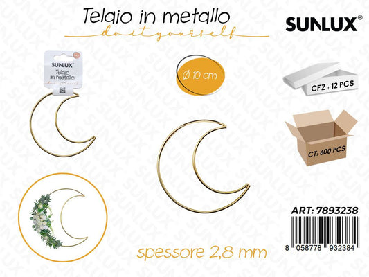Sunlux Telaio Luna in Metallo 10CM*2.8MM