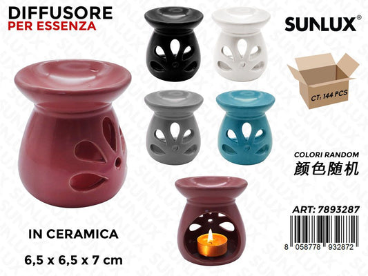 Sunlux Diffusore per Essenza Ceramica Ass. 6.5*6.5*7CM