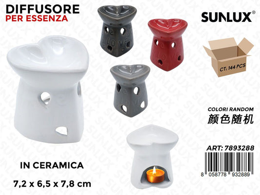 Sunlux Diffusore per Essenza Ceramica Ass. 7.2*6.5*7.8CM