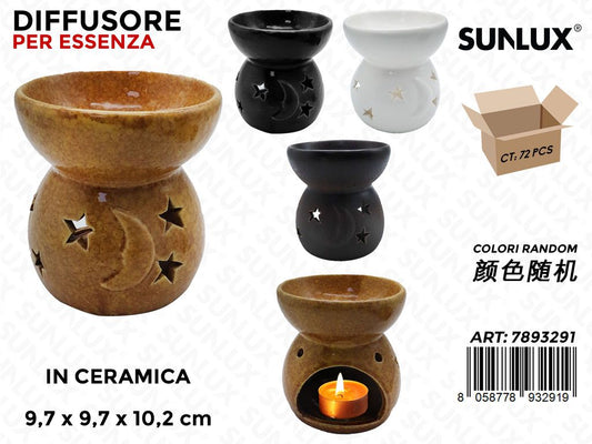 Sunlux Diffusore per Essenza Ceramica ASS.9.7*9.7*10.2CM