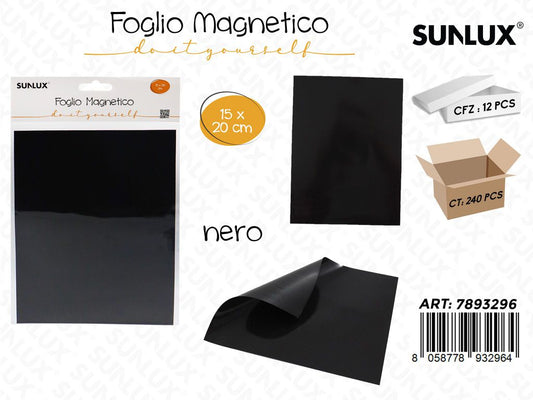 Sunlux Foglio Magnetico Nero 15*20CM