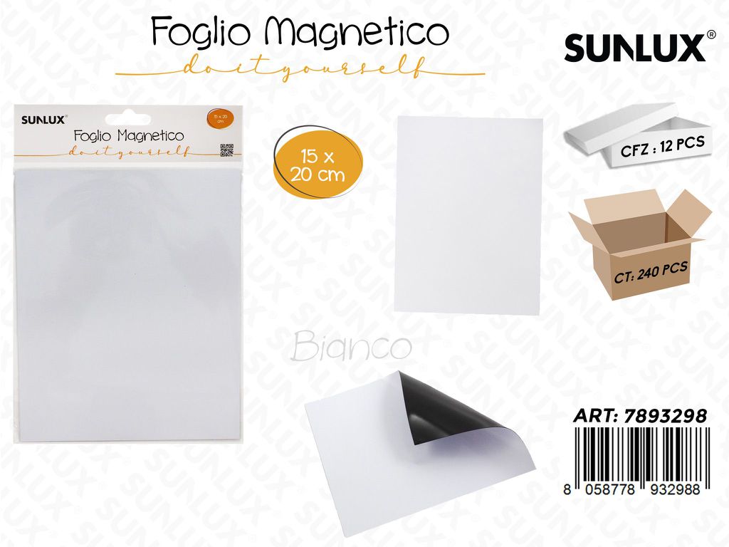 Sunlux Foglio Magnetico Bia. 15*20CM