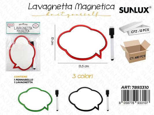 Lavagna Magnetica c/Pennello Colori Ass. 10*13.5CM