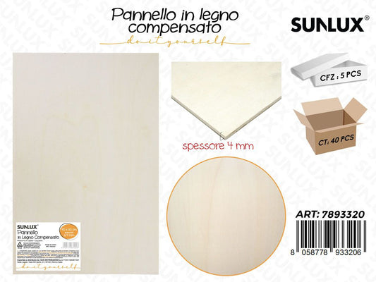 Pannello in Legno Compensato 40*60CM