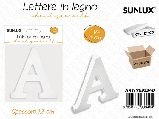 Lettera a in Legno 11*1.3CM