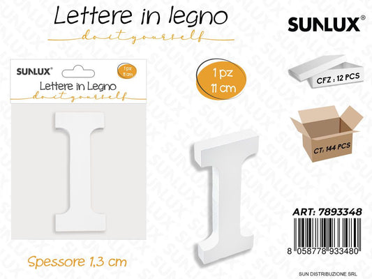 Lettera i in Legno 11*1.3CM