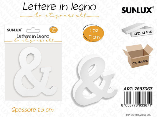 Lettera in Legno 11*1.3CM
