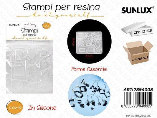 Stampi in Silicone per Resina Ass. 12CAVITA