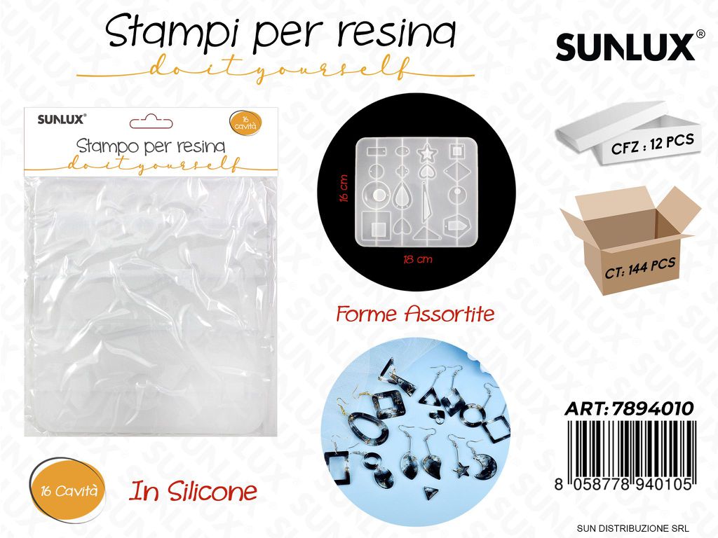 Stampi in Silicone per Resina Ass. 16CAVITA