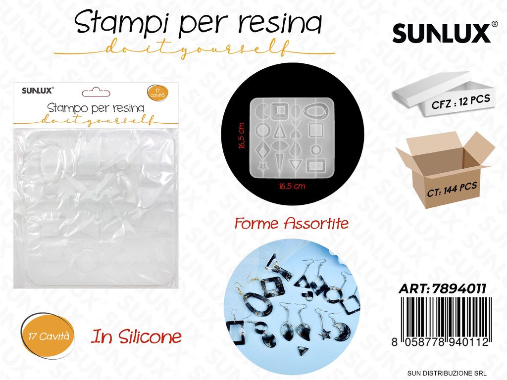 Stampi in Silicone per Resina Ass. 17CAVITA