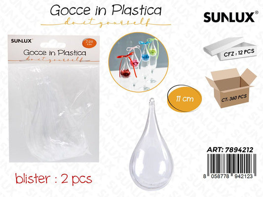 Goccia in Plastica 2PCS 11CM