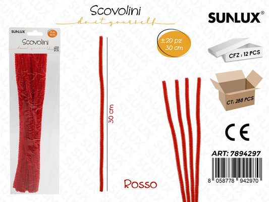 Scovolini Diy Rosso 20PCS 30CM