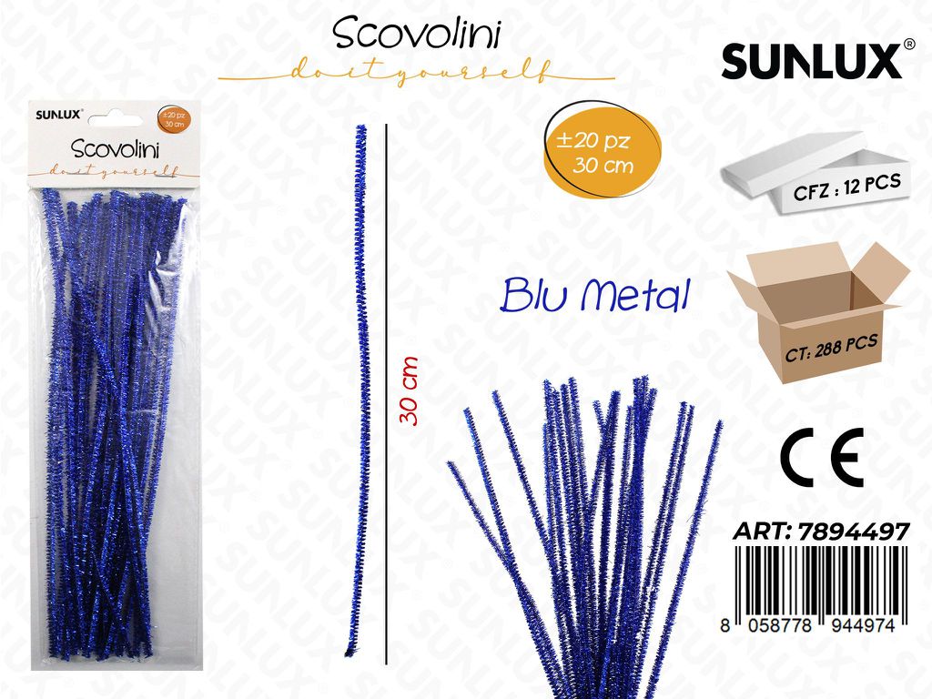 Scovolini Blu Metal 20PCS 30CM