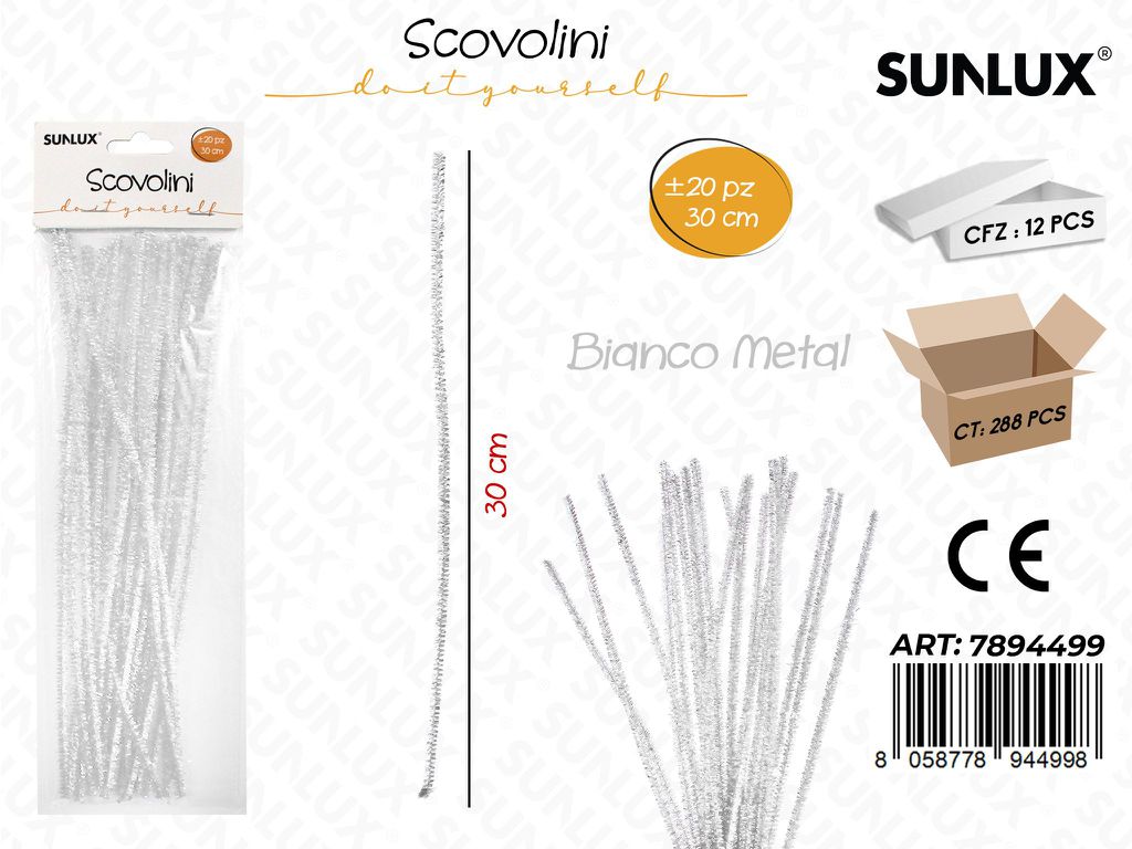 Scovolini Bianco Metal 20PCS 30CM