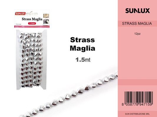 STRASS MAGLIA 1.5MT/PZ DA 12**