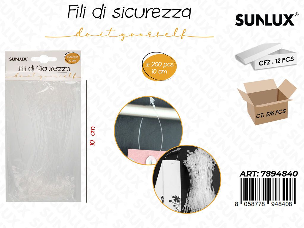 Fili di Sicurezza 200PCS 10CM