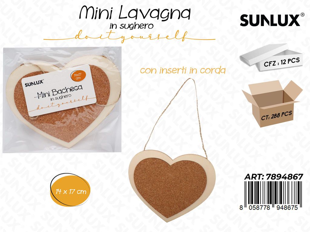 Mini Bacheca in Sughero Appen. 17*14CM