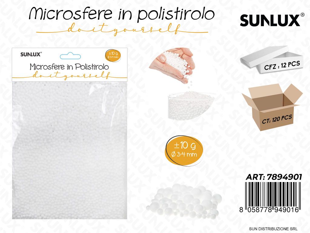 Microsfere in Polistirolo 10G 3-4MM