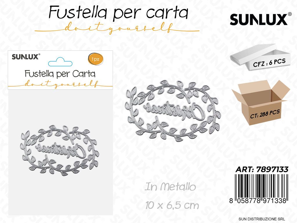 Fustelle per Carta Natale in Metallo 10*6.5CM