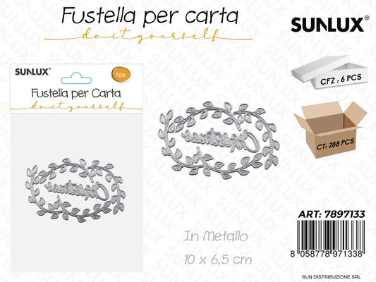Fustelle per Carta Natale in Metallo 10*6.5CM