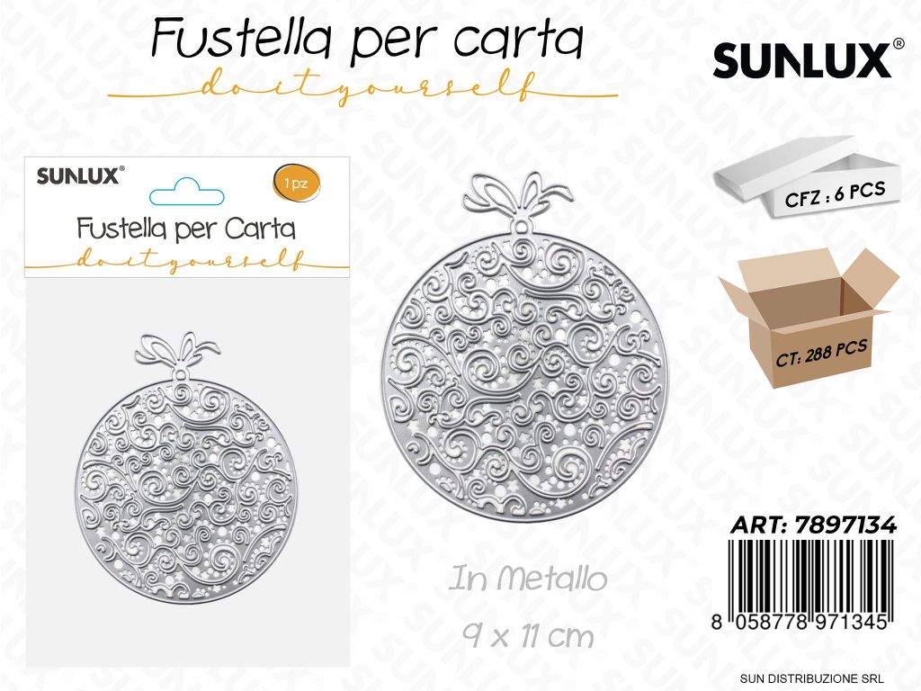 Fustelle per Carta Natale in Metallo 19*11CM